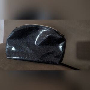 Lancome Black Glitter Cosmetic Bag